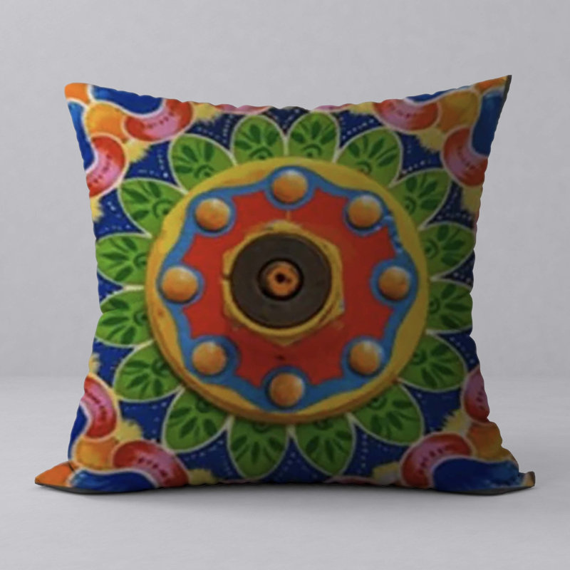 Abstract Reversible Throw Pillow