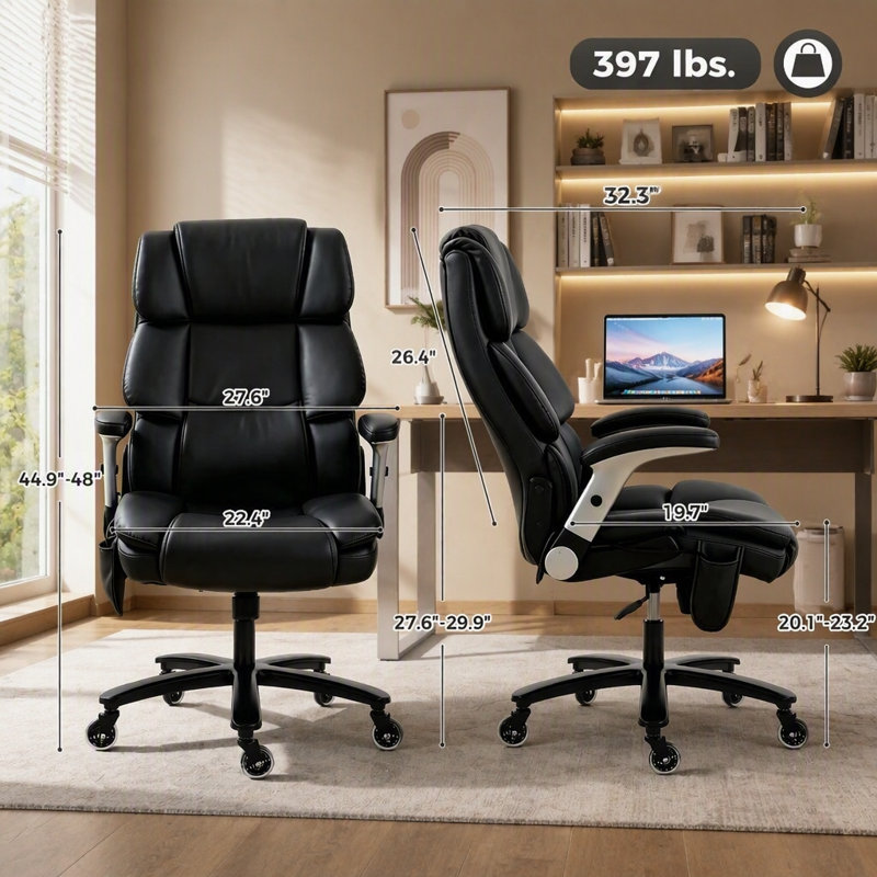 Chaise de bureau ergonomique avec soutien lombaire