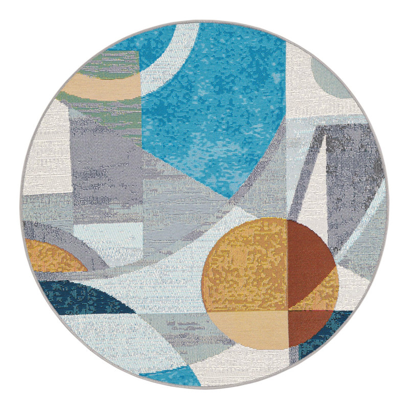 Keazia Indoor/Outdoor Area Rug, Round 3'3"
