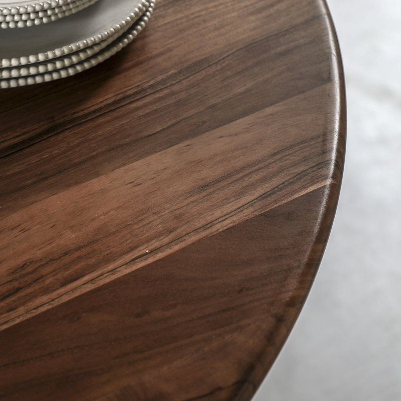 Fishersville Acacia Round Dining Table