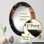 Kielle - Miroir mural moderne ovale-1482856544