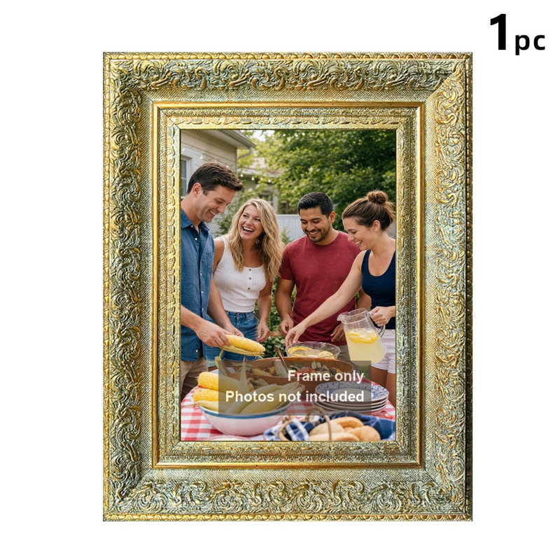 Cadre photo élégant avec plexiglas 11PC x 14 "or antique 1PC, Antique Gold, 1, 11" W x 14" H