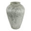 Vase urne moderne en terre cuite pour la décoration de table - Vase rustique à poser au sol dans le salon ou l'entrée - Style décontracté - 40 cm, vert
