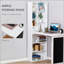 Bureau mural convertible avec tableau noir et tablette latérale HOMcom