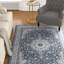 Tapis bleu / ivoire Nathanial-2031506384