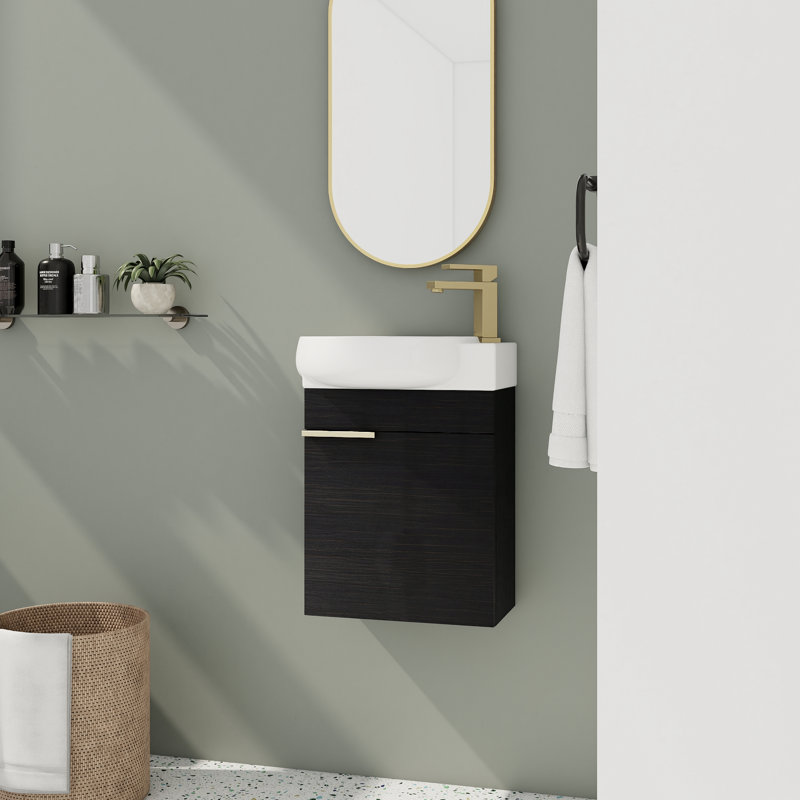Meuble-lavabo simple 17,27 po avec plateau en céramique Driffield