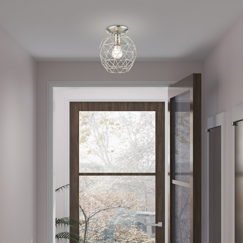 Tinley Flush Mount, Brushed Nickel