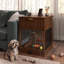 Cage pour chien avec station de charge et porte et tiroir en verre-620809283