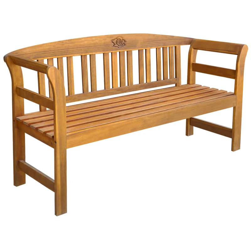 Banc de jardin en bois Dipaolo, 61.8"