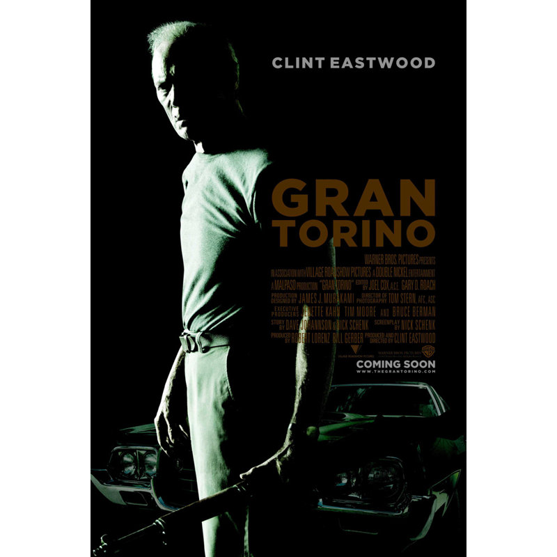 Gran Torino, H 24 po x l 16 po