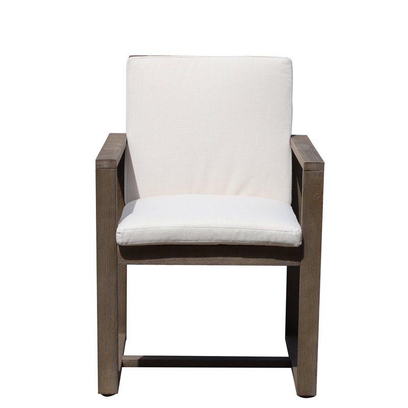 Harbor Outdoor Dining Armchair, Gray