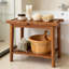 Chaise de douche, banc de douche et tabouret de douche ergonomique en bois avec tablette de rangement-1095271467