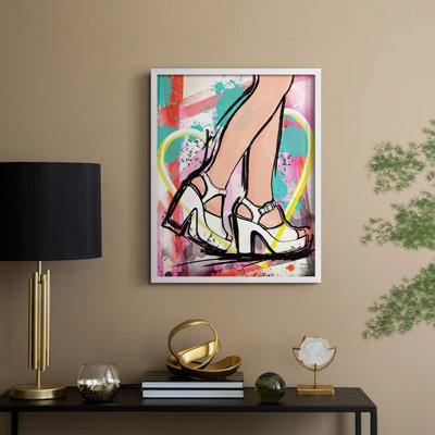 Reproduction encadrée Pop Glam - bois massif