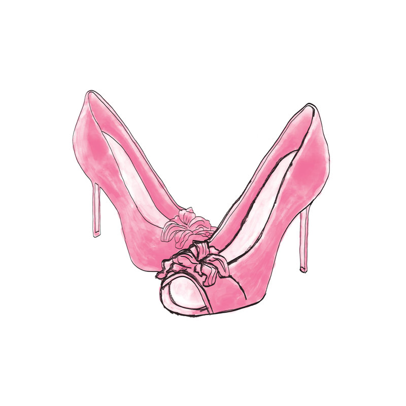 Life Is Hard But Shoes Are Pretty 2 - Wrapped Canvas Print, 122cm H x 122cm W x 3.8cm D
