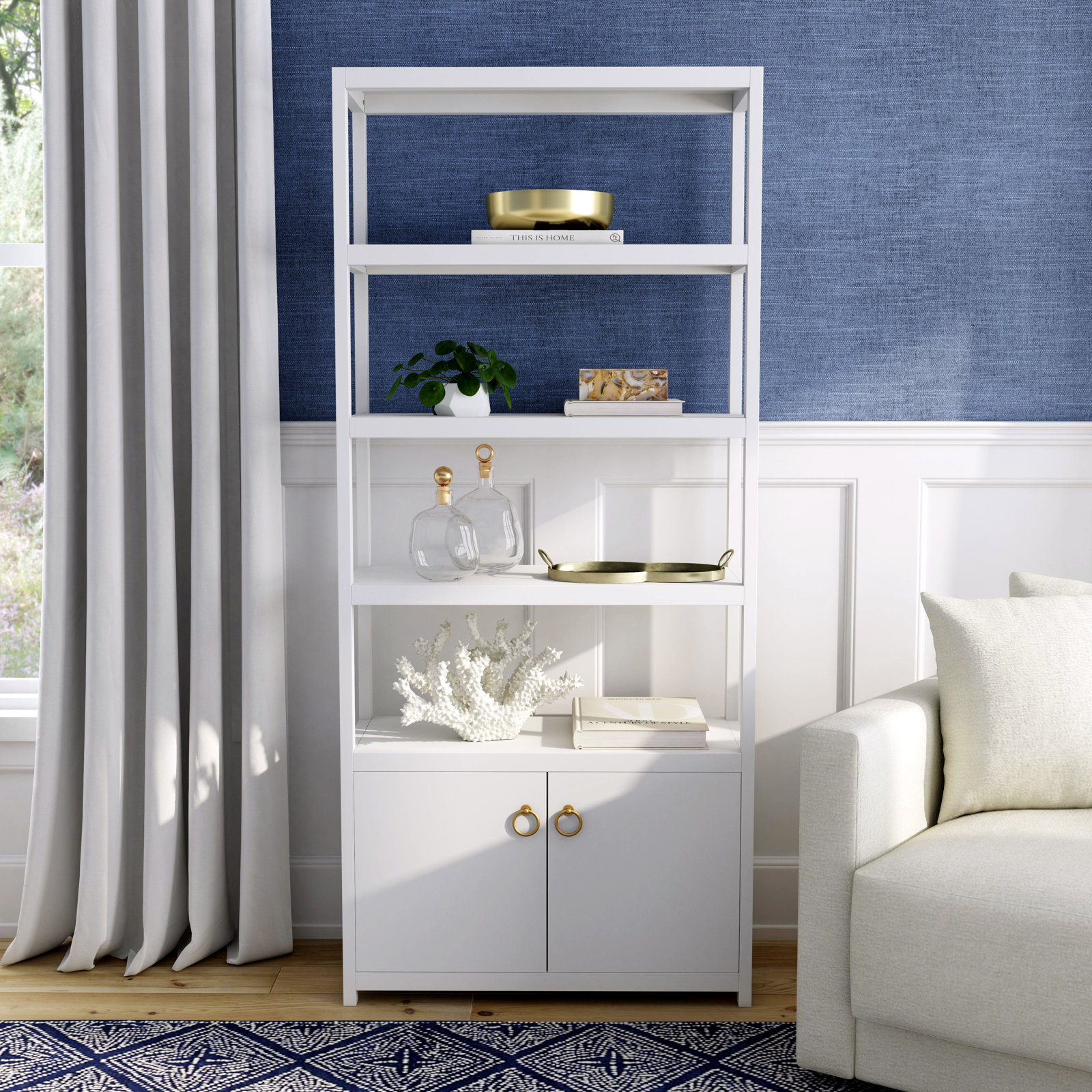 Elin 32" Bookcase, White