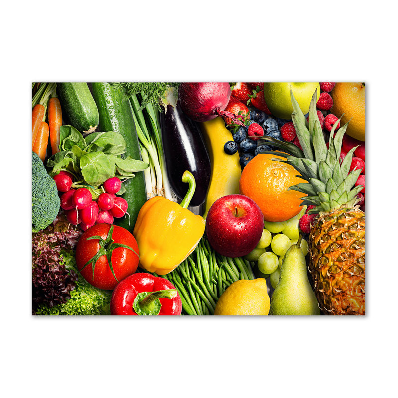 Vegetables And Fruits - Wrapped Canvas Print
