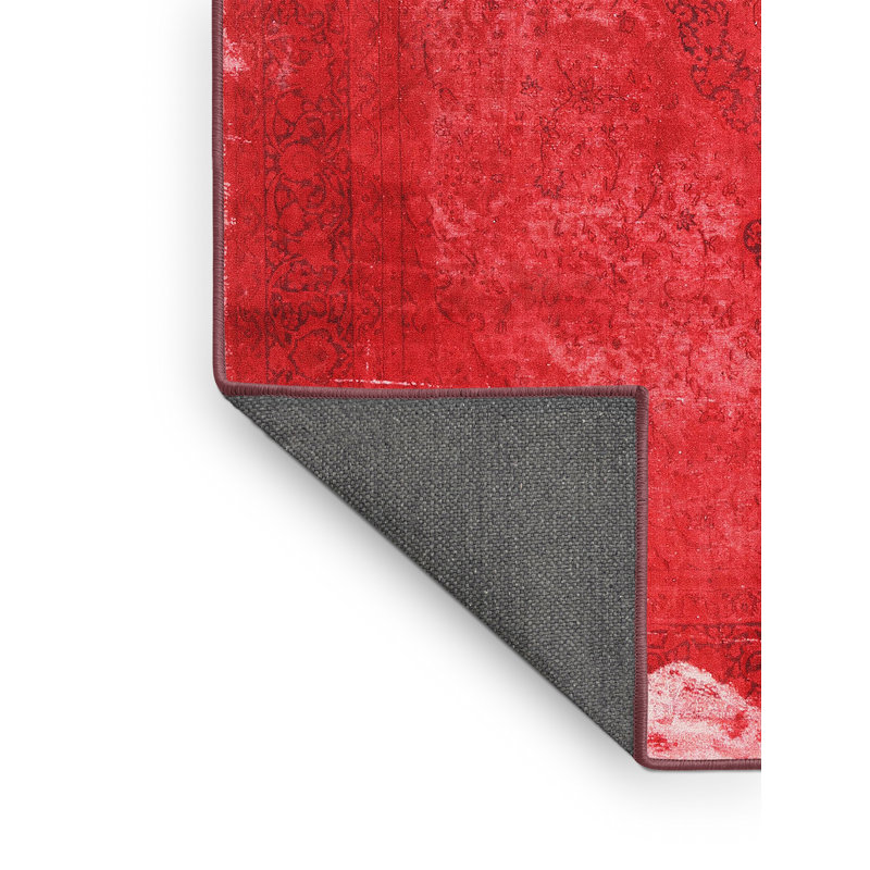Tapis traditionnel rouge / blanc Alep, Rectangle 8 pi x 12 pi