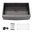 Farmhouse Kitchen Sink Gauge Stainless Steel Kitchen Sink Apron Front Sink-51001586-123802530