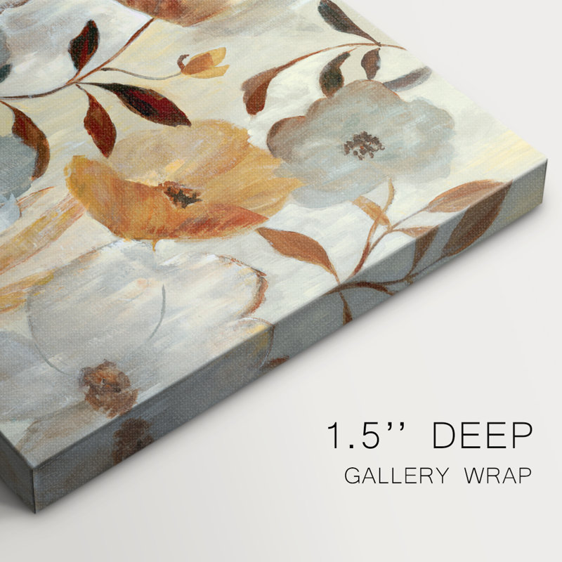 Fleur dorée - Cavas enveloppés de galerie, H 8 po x l 12 po
