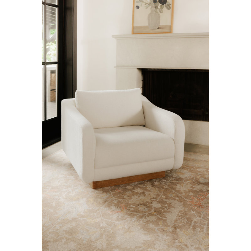 Keane Lounge Chair Cream, White