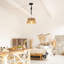 Bahwana Rattan Plug-in Swing Arm Sconce with Bulb Included