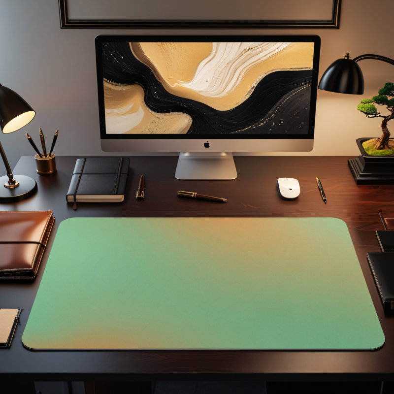 Polyester Desk Pad, 31.5x15.5