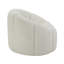 Chaise avec sherpa pivotant blanc Teddy