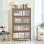 Armoire 57 po à 4 portes en métal avec grand espace de rangement 57 po