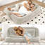 Lit double pour chien, canapé paresseux, 5 positions réglables, 2 sièges, chenille-131247797