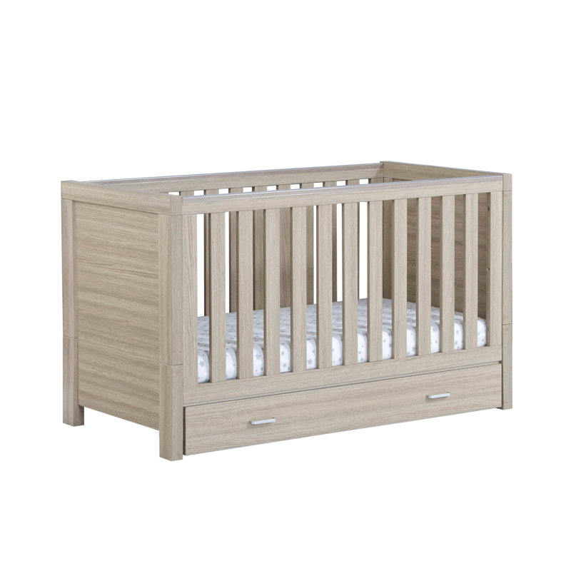 Luno Cot Bed, Oak, Yes
