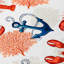 Tapis intérieur / extérieur en polyester tissé à la machine en rouge / bleu Kyran-87395994