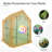 Aoodor Walk-in Greenhouse with 4 Shelves-120464225