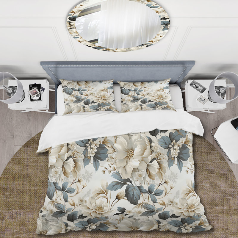 Ensemble de housse de couette Urban Victorian Splendor Victorian, Housse de couette pour grand lit et 2 taies décor