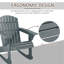 Chaise de jardin d'extérieur Outsunny