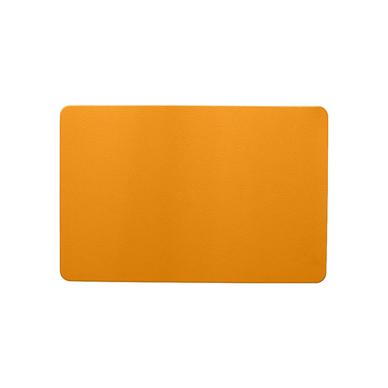 Napperons rectangulaires en cuir et napperon, Yellow