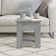 Glass End Table with Storage