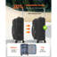 Valise à carreaux extensible 24 pouces avec roulettes Softside