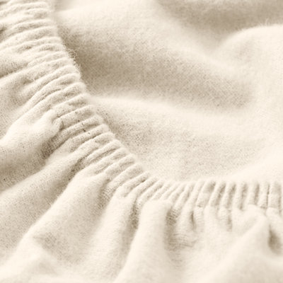 Drap-housse en flanelle de coton