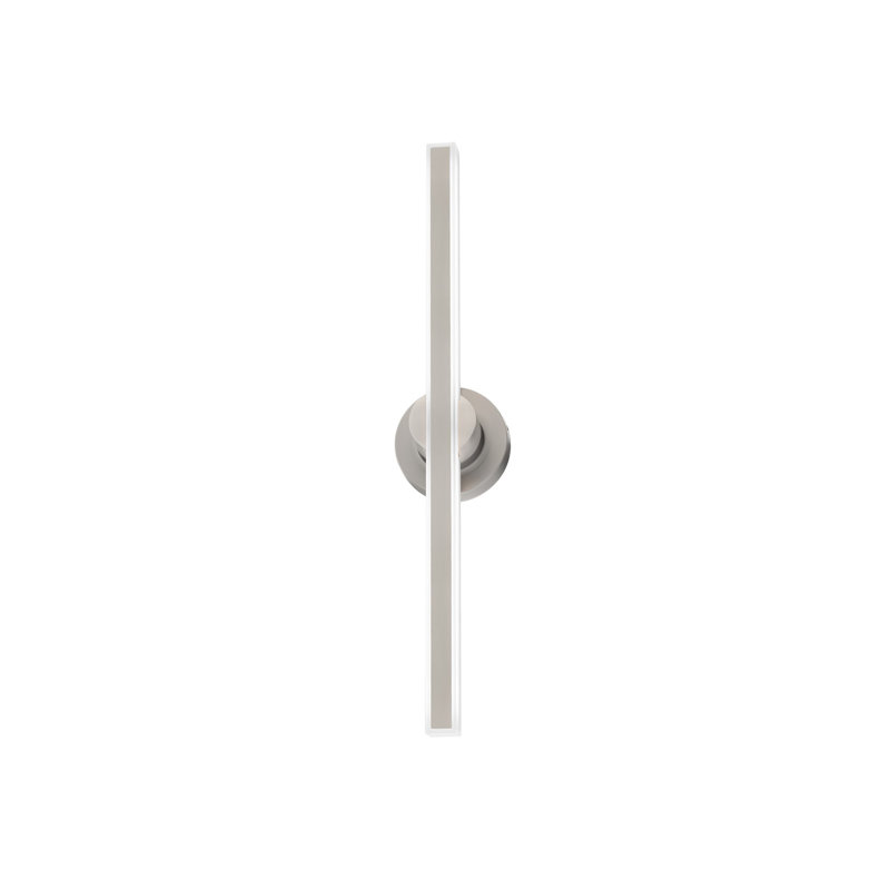 Bastone 1 - Light LED Bath Bar, Brushed Nickel, 3500K, 26'' W
