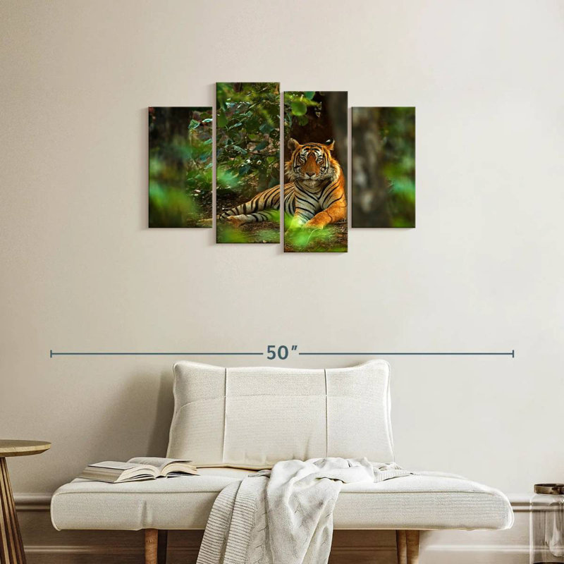Brampt Indian Tiger, 22" H x 36" W