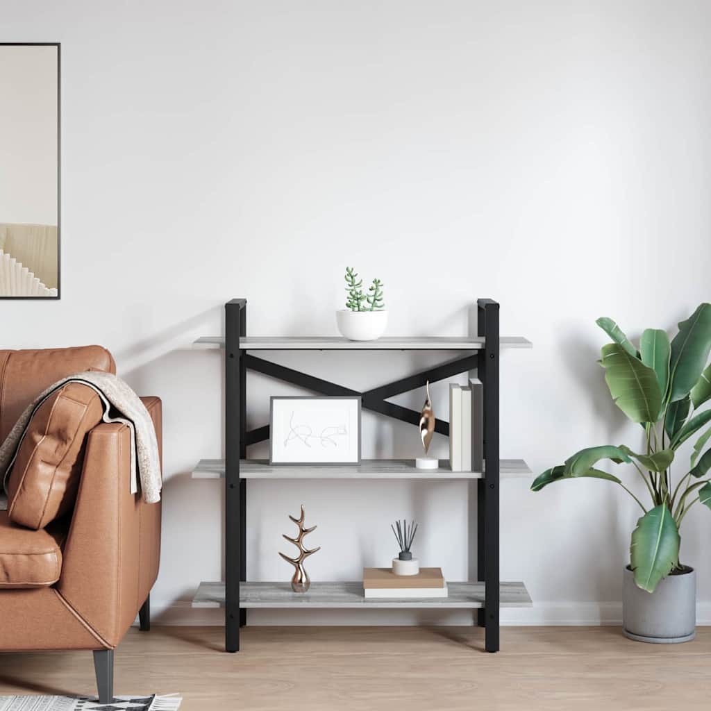 100cm W Steel Etagere Bookcase