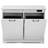 20 Gallons Double White Tilt-out Recycling Trash Cabient with Deodorizer (not Include Trash Can)