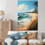 Plage tropicale paradisiaque - art mural plage-100410553-134604529