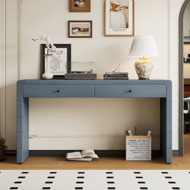 Console moderne, table d'entrée, Navy Duplicate