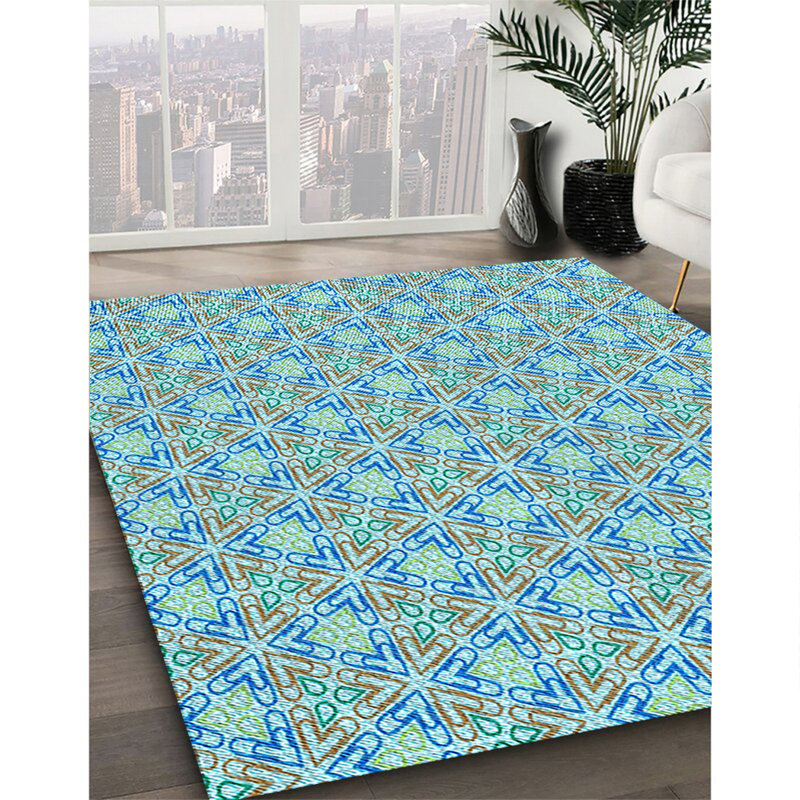Geometric Indoor Rug, Rectangle 2' x 3'