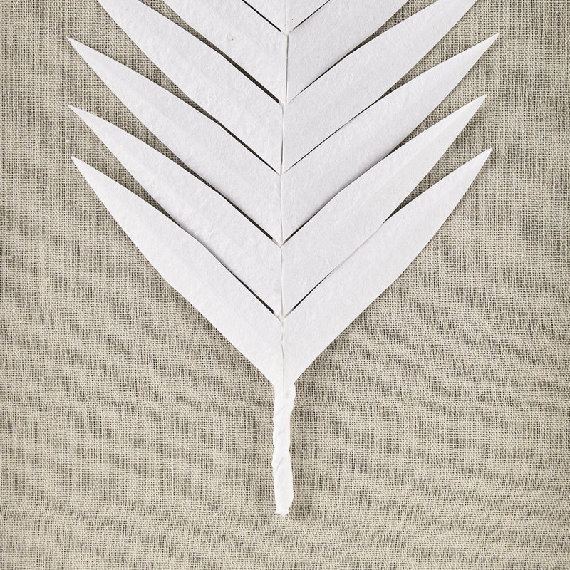 Feuilles de papier de riz encadrées - 3 pièces de lin fait à la main à l'intérieur