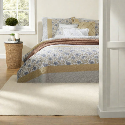 Elegant Yellow Bedding Sets, Cotton Percale All-season Comfort, Farmhouse Style For Home