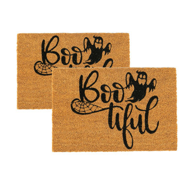Nicola Spring - Halloween Coir Door Mats - 60 x 40cm - Bootiful