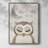 Goodnight Owl Framed Print - Solid Wood-431390342