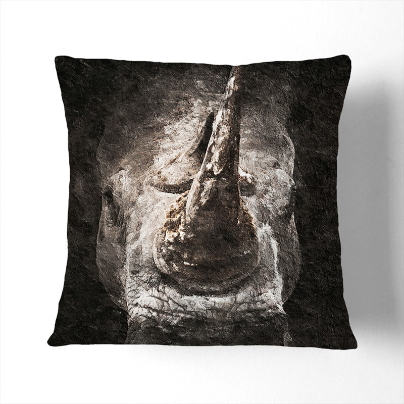 Square Throw Cushion, 40cm H x 40cm W x 15cm D, White